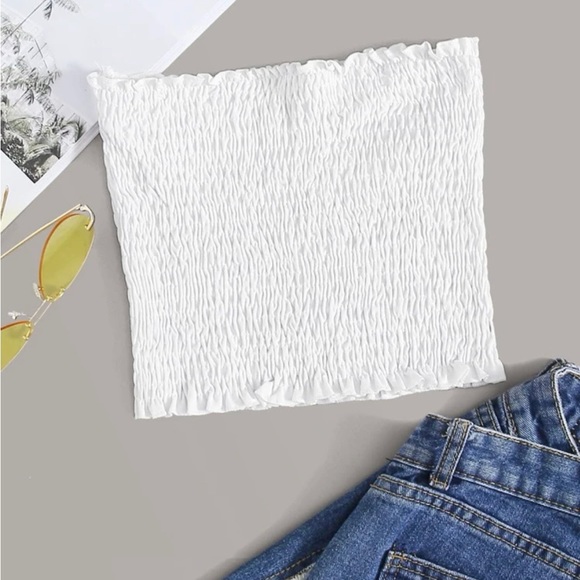 BRAND NEW. NEVER WORN white tube top - Picture 1 of 3